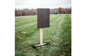 Image of Double Tap Industries Steel Challenge Stage 4 - Outer Limits Target w/H-Base Stands, Raw/Black, SC-OL-HB