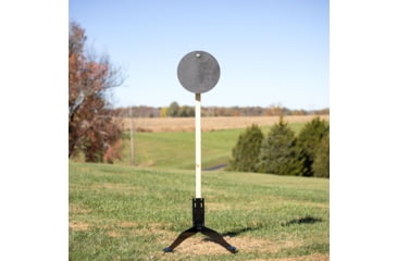 Image of Double Tap Industries Steel Challenge Stage 4 - Outer Limits Target w/Spiked Stands, Raw/Black, SC-OL-K