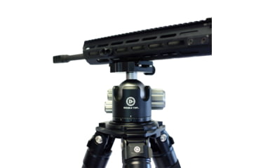 Image of Double Tap Industries Stronghold Aluminum Shooting Tripod w/Ball Head, Black, TRI-A-002BH