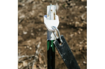 Image of Double Tap Industries T-Post Target Hanger, White, TS-TP-125