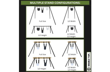 Image of Double Tap Industries Target Stand Quick Leg Kit, Black, TS-CK-QBL