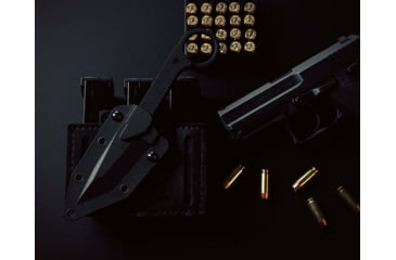 Image of DoubleStar Ahab-X Fixed Knife, 3in, SK5, Black Coarse G10, Black, DSKI101