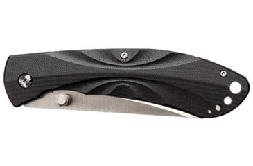 Image of DoubleStar Folding Knife, D2 Tool Steel, 8 inches, Brimstone, Satin Blade Black Handle, DSKI100-BLKSA