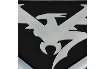 Image of DoubleStar Logo Patch, Black with Grey Outline, DS-Logopatch