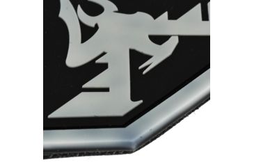 Image of DoubleStar Logo Patch, Black with Grey Outline, DS-Logopatch