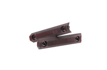 Image of DoubleStar Stronghold G10 Rail Panels, 2-Pack, Black/Red, DS428-RED