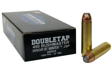 Image of DoubleTap Ammunition 450Bushmaster 300gr Jacketed Soft Point Rifle Ammo, 20 Per Box/25 Case, 450B300SP