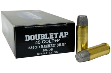 Image of Doubletap Ammunition .45 Colt +P 335 grain Hard Cast Solid Pistol Ammo, 20 Rounds, 45P335HC