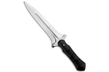 Image of Down Under Knives Down Under Knives Death Adder Dagger Knife Fixed Blade 6" Polished, Black, 440, adult, BHQ-16193