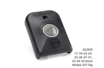 Image of DPM Magazine Floorplate - Car Glass Breaker for Glock 17/19/22/23/25/26/27/31/32 34/35, 9mm/40 SW, 357Sig, Black 1000074B