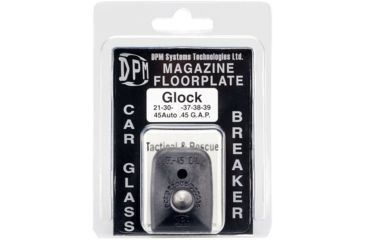 Image of DPM Glock 21/30/37/38/39 .45 Auto/.45 G.A.P. Magazine Floorplate/Glass Breaker, Black, MFPB-GL/2