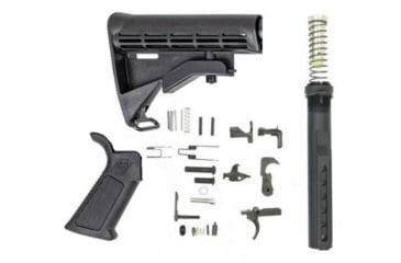 Image of DPMS Panther Polished Trigger AR-10 Lower Build Kit w/Overmolded Grip, One Size, DP51655128521