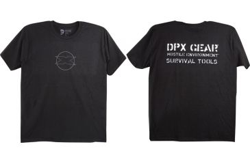 Image of DPx Gear Circle Logo Silhouette T-Shirt, Black, XXL DPXCLT105