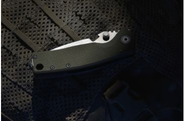 Image of DPx Gear DPx HEST/F Urban Folding Knife, 2.9in, CPM 154, G-10, OD green and ghost grey, DPHSF060