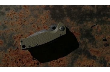 Image of DPx Gear DPx HEST/F Urban Folding Knife, 2.9in, CPM 154, G-10, OD green and ghost grey, DPHSF060