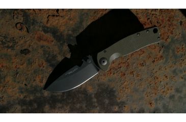 Image of DPx Gear DPx HEST/F Urban Folding Knife, 2.9in, CPM 154, G-10, OD green and ghost grey, DPHSF060