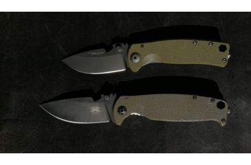 Image of DPx Gear DPx HEST/F Urban Folding Knife, 2.9in, CPM 154, G-10, OD green and ghost grey, DPHSF060