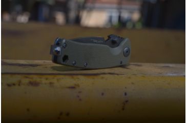 Image of DPx Gear DPx HEST/F Urban Folding Knife, 2.9in, CPM 154, G-10, OD green and ghost grey, DPHSF060