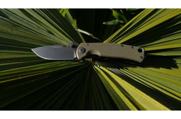 Image of DPx Gear DPx HEST/F Urban Folding Knife, 2.9in, CPM 154, G-10, OD green and ghost grey, DPHSF060