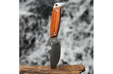 Image of DPx Gear H.E.S.T. II Woodsman, Santo Wood Handle, Leather Sheath DPHSX004