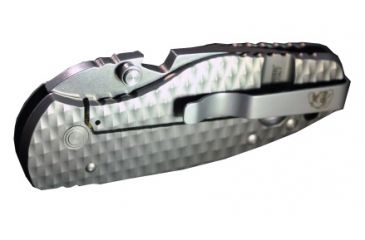 Image of DPx Gear Heat/F 3d Titanium 2.25in Fold Knife, Silver, Total Length 6.24 inches DPHTF013