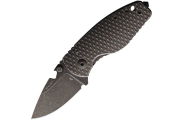 Image of DPx Gear Heat Framelock Folding Knife, 3in, Bohler M390 Stainless Steel, Drop Point, Platinum Gray 3D Titanium, Gray, HTF020