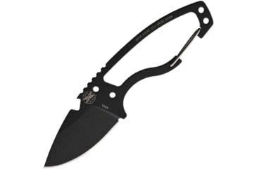 Image of DPx Gear HEAT Hiker Black Knife, 2.5 black ceramic coated 1095HC steel blade, Skeletonized handle, DPHTX023