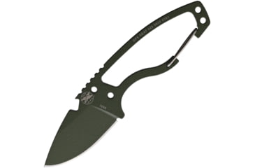 Image of DPx Gear HEAT Hiker OD Green Knife, 2.5 OD green ceramic coated 1095HC steel blade, Skeletonized handle, DPHTX025