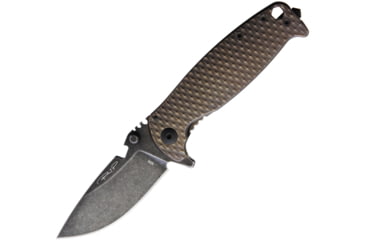 Image of DPx Gear HEST-F Framelock Folding Knife, Bronze, Bronze textured titanium handle, DPHSF015