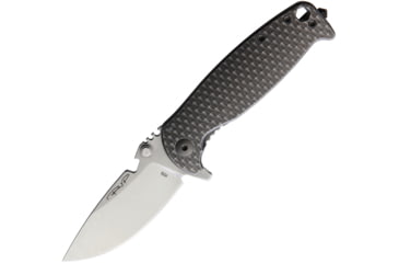 Image of DPx Gear HEST-F Framelock Folding Knife, Platinum gray anodized finish tuned 3-D titanium h, DPHSF019