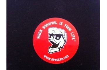 Image of DPx Gear Logo Insignia, Red, Mr. DP Slogan Sticker DPLSS004