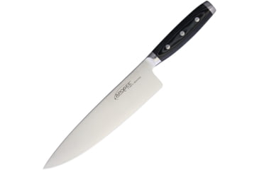Image of Dragon by Apogee Dragon Chefs Knife, 9 satin finish CTS-BD1 stainless blade, FDA approved black resin and linen canvas micarta , DRGN-CHEF-0900