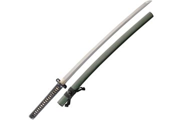 Image of Dragon King Summer Lotus Katana Fixed Blade Knife, 28.125in, Carbon Steel, White Ray Skin Handle DRK35200