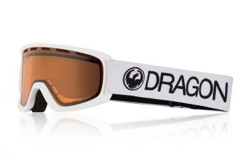 Image of Dragon LiL D Goggles, White/LumaLens Amber, One Size 286344425198