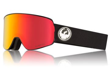 Image of Dragon NFX2 Goggles, Black/LumaLens Red Ion, with Bonus LumaLens Rose, One Size 286056030332