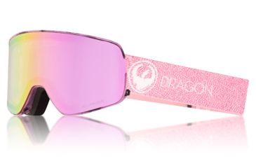 Image of Dragon NFX2 Goggles, Mill/LumaLens Pink Ion, with Bonus LumaLens Dark Smoke, One Size 286056030270