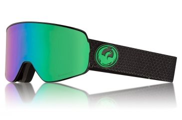 Image of Dragon NFX2 Goggles, Split/LumaLens Green Ion, with Bonus LumaLens Amber, One Size 286056030333
