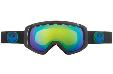 Image of Dragon Rogue Goggles-Jet-Green Ionized