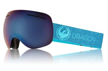 Image of Dragon X1 Goggles, Mill/LumaLens Blue Ion, with Bonus LumaLens Amber, One Size 286007528866