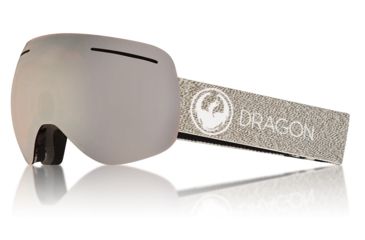 Image of Dragon X1 Goggles, Mill/LumaLens Silver Ion, with Bonus LumaLens Dark Smoke, One Size 286007528255