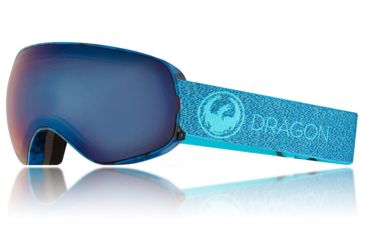 Image of Dragon X2s Goggles, Mill/LumaLens Blue Ion, with Bonus LumaLens Amber, One Size 307867230866