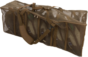 Image of DRAKE DA370012D Decoy Bag Floater 12 Slot Duck Brown Vinyl-Coated Mesh DA3700BRN12D