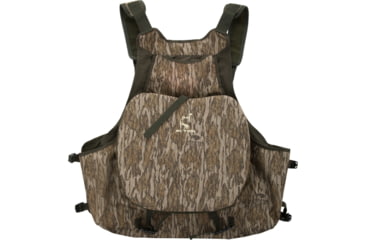 Image of DRAKE Ol' Tom Turkey Strap Vest - Men's, Mossy Oak Bottomlands Camo, One Size, OT0049-ADL-006