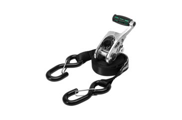 Image of Draw-Tite Heavy Duty Ratchet Tie-Down 1" Webbing w/Grip Handle &amp; Secure Hooks - 2-Pack 76050