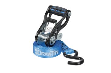 Image of Draw-Tite Standard Duty Ratchet Tie-Down 1" Webbing w/Grip Handle &amp; Secure Hooks - 4-Pack 76049