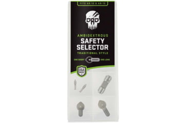 Image of DRD Tactical Traditional Ambi Safety Selector, AR15/AR10, Black, DFG-AMBI-SS-T