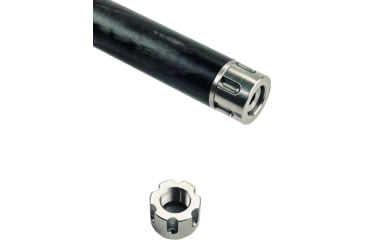 Image of Dreadtec Thread Protector, Cylinder, 0.99in, 5/8x24 Thread, Polished Stainless Steel, DTC-THRDP-CSS-099-5824