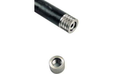 Image of Dreadtec Thread Protector, Single Knurl, 1.07in, 5/8x24 Thread, Polished Stainless Steel, DTC-THRDP-KSS-071-5824