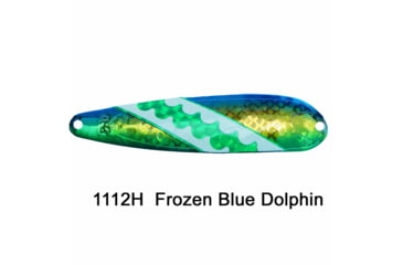 Image of Dreamweaver Lures DW Standard Trolling Spoon, 3-3/4in, Holographic Frozen Blue Dolphin, M1112H