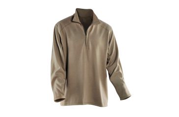 Image of Drifire Mock-Zip Fleece Sweat Shirt Coyote Brown 20000100-CB-M